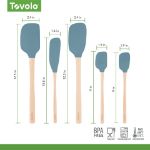 Picture of Flex-Core Spatula Wood Handle Set S/5 Blue Slate