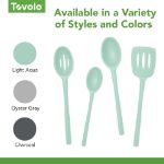 Picture of Flex-Core All Silicone Slotted Deep Spoon - Aqua