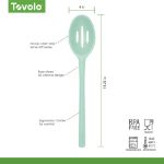 Picture of Flex-Core All Silicone Slotted Deep Spoon - Aqua