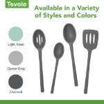 Picture of Flex-Core All Silicone Slotted Deep Spoon - Charcoal