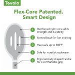 Picture of Flex-Core All Silicone Slotted Deep Spoon - Charcoal