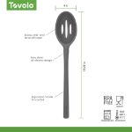 Picture of Flex-Core All Silicone Slotted Deep Spoon - Charcoal