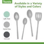 Picture of Flex-Core All Silicone Slotted Deep Spoon - Oyster Gray