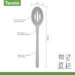 Picture of Flex-Core All Silicone Slotted Deep Spoon - Oyster Gray