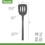 Picture of Flex-Core All Silicone Slotted Turner - Charcoal