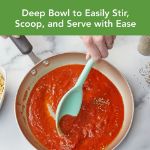 Picture of Flex-Core All Silicone Solid Deep Spoon - Aqua